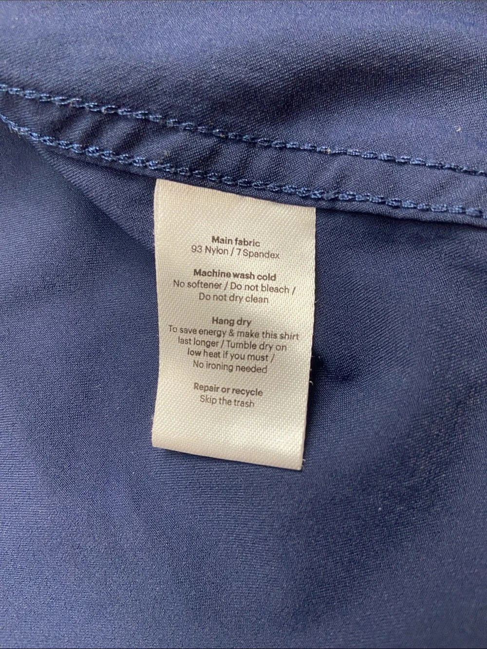 Poncho The Del Mar Western Performance Short Sleeve Shirt Navy XL - Picture 7 of 13